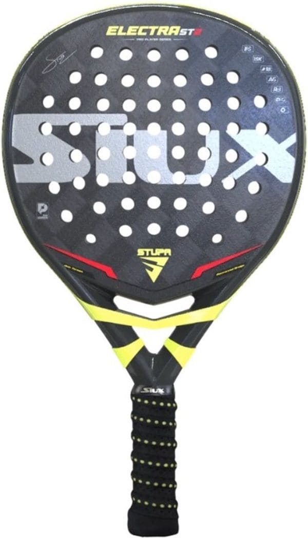 Siux Electra Stupa ST2-15K (Hybrid) - 2023 padel racket zwart/geel