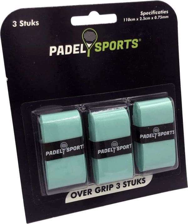 Overgrip - Grip - Griptape - Padel - Overgrip tennis - Overgrip padel - Racketaccessoires - Groen - 3 stuks - Padel Sports