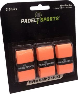 Overgrip - Grip - Griptape - Padel - Overgrip tennis - Overgrip padel - Racketaccessoires - Oranje - 3 stuks - Padel Sports