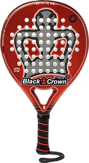 Padel Racket Black Crown Piton 10 Red