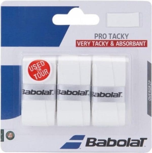 Pro Tacky Tennis / Padel Overgrip 3 stuks - Wit