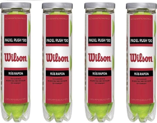 Wilson Rush 100 Padelballen padel - 4 blikken van 3 ballen