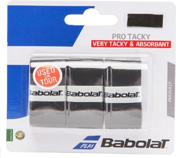 Babolat Pro Tacky Tennis / Padel Overgrip Zwart - 3 pack