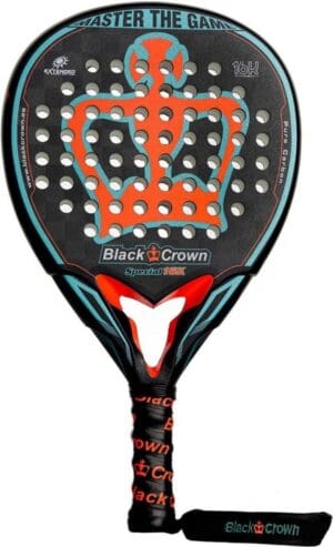 Black Crown Special 16K (Druppel) - 2023 padel racket zwart/rood