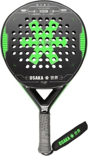 Osaka Padel - Racket Vision Control Frame 23 - Zwart Groen
