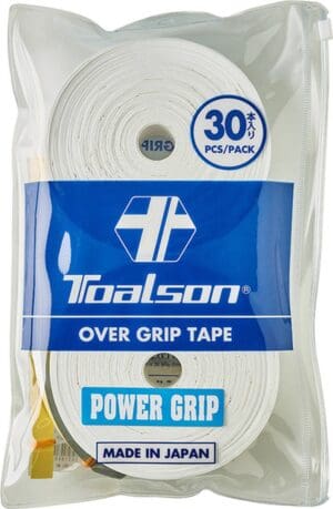 Toalson Power Overgrip WIT - Tennis Padel - 30 Stuks