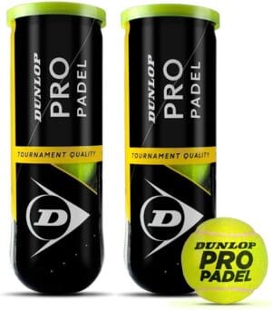 Dunlop Pro Padelbal - geel - 2 blikken van 3 ballen - 6 Pro Ballen