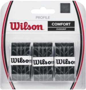 Wilson Profile Comfort - Overgrip Black - Padel/Tennis/Badminton/Sqaush