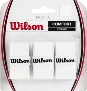 Wilson Profile Comfort - Overgrip White - Padel/Tennis/Badminton/Sqaush