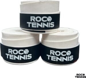 3 stuks | Roco Tennis Overgrips | Antislip | Dry | Zweetabsorberend | Tennis | Padel | Badminton | Squash | Overgrip | Tennisgrips | Soft | Zacht | Wit