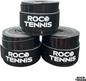 3 stuks | Roco Tennis Overgrips | Antislip | Dry | Zweetabsorberend | Tennis | Padel | Badminton | Squash | Overgrip | Tennisgrips | Soft | Zacht | Zwart