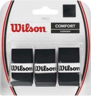 Wilson Pro Comfort - Overgrip Black - Padel/Tennis/Badminton/Sqaush