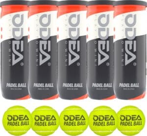 ODEA Padelballen Ultimate - Official Padel - Set van 5 blikken - 15 ballen - Transport onder druk