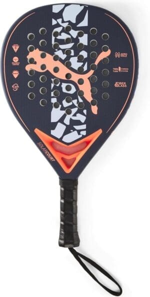 PUMA SolarCOURT Padel Unisex Racket - Donkerblauw/Oranje/Blauw - Maat One Size