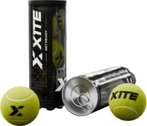 X1TE - Padelballen Set van 2/ 6 Stuks (Geel, Wol, Acryl, 426 Gram) Consistente Stuit, Perfecte Druk en Veelzijdigheid voor Elk Speelniveau en Ondergrond