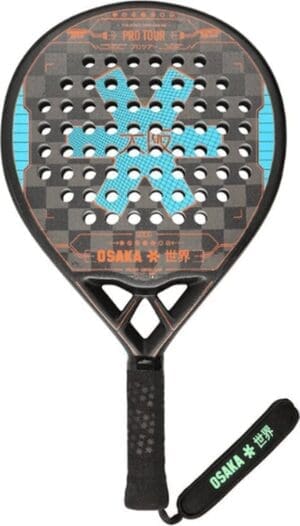 Osaka - Padel Racket - Pro Tour Control Snap 23 - Zwart / Blauw