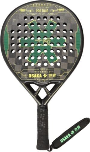 Osaka - Padel Racket - Pro Tour Control Touch 23 - Zwart Groen